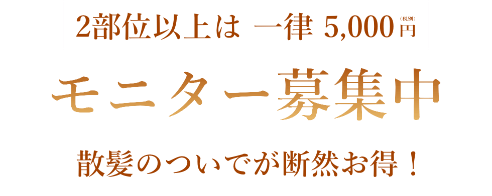 脱毛モニターを募集中