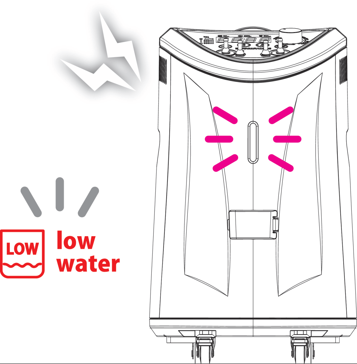 専用精製水を補充