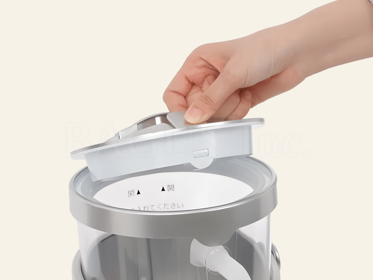 水素水を生成するパーツは取り外し可能