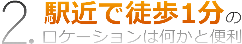 武庫之荘駅から徒歩1分のロケーション